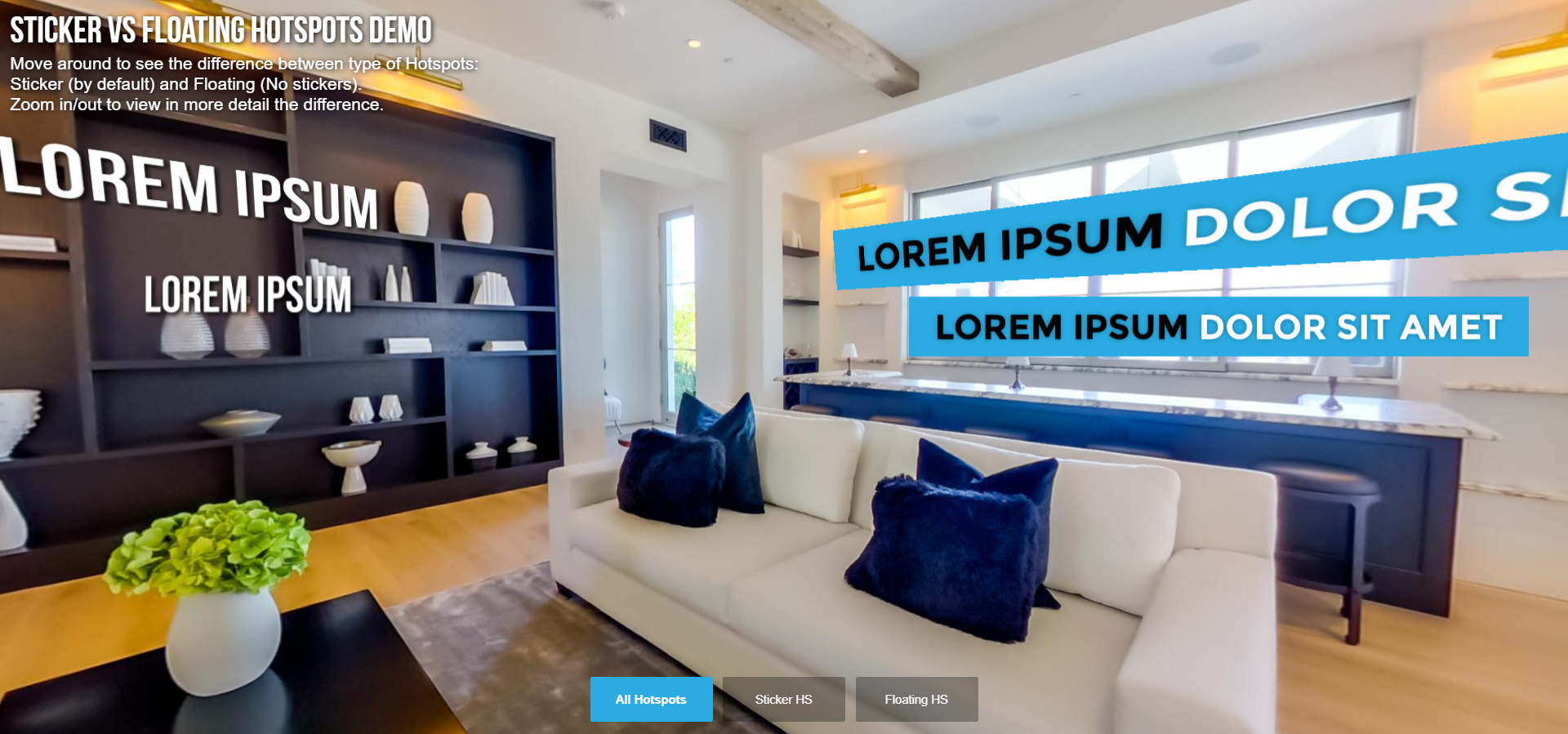 Text Hotspots in Virtual Tours