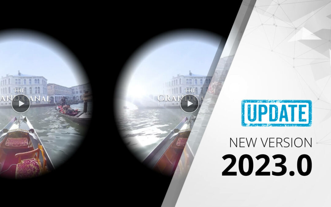 Actualización 2023.0: Video estéreo 360º y 180º, videos en 8K, efecto de desenfoque de movimiento en 3D, ¡y más!
