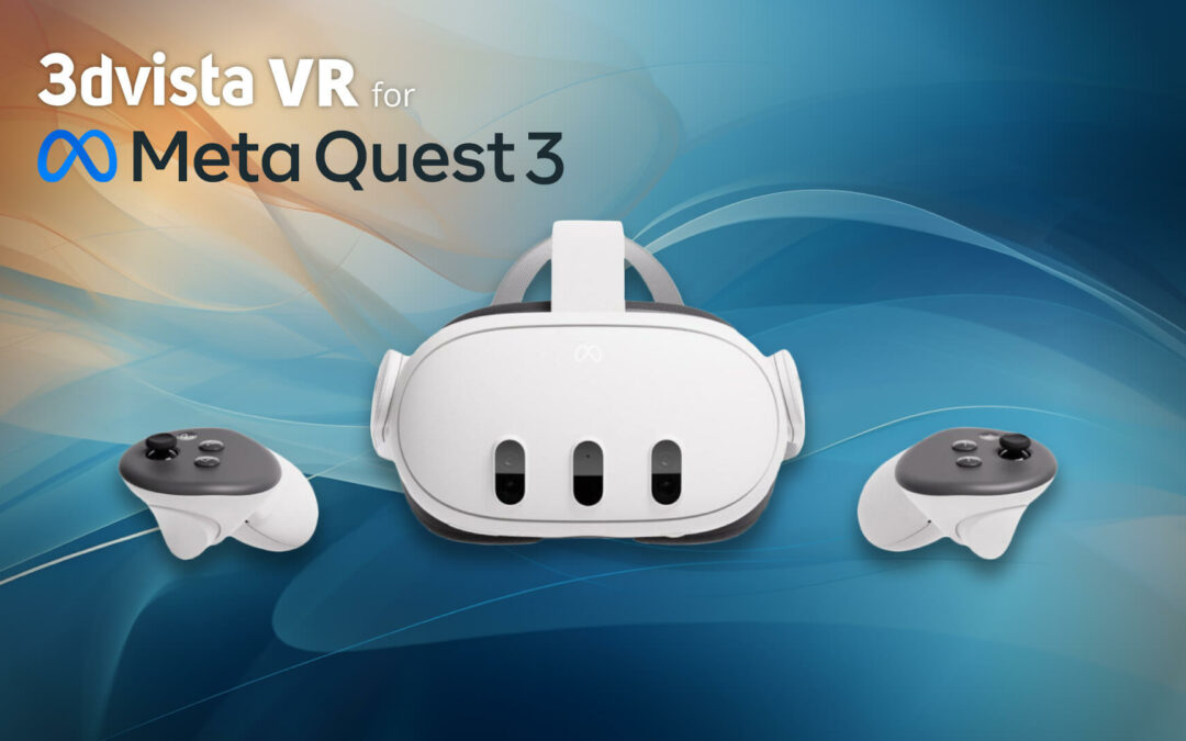 Anunciamos la App de 3DVista para Meta Quest 3